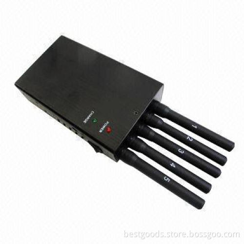 5 Antenna Cellphone with GPS Wi-Fi jammer